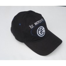 KŠILTOVKA VYŠÍVANÁ - ČERNÁ - ČZ  MOTORCYCLES LOGO S PLAMENY - ČZ STRAKONICE